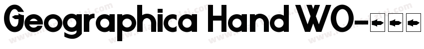 Geographica Hand W0字体转换